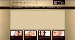Desktop Screenshot of adentacare.com